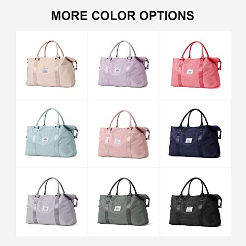 Sport Travel Duffle Bag Large Gym Tote Bag for Women, Weekender Carry on Bag for Airplane, Ladies Beach Overnight Bag Waterproof Luggage Bag with Wet Pocket - Image 6