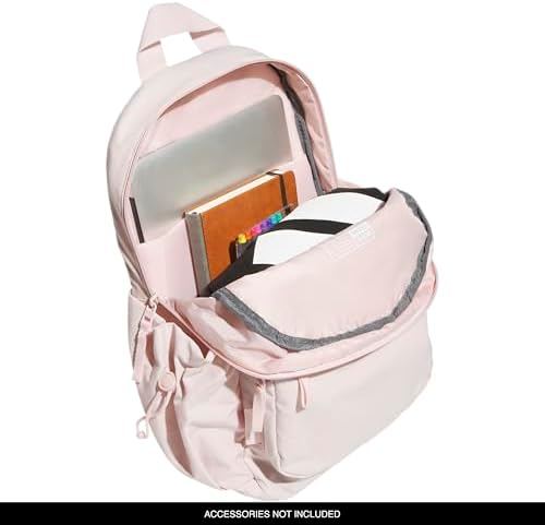 adidas Weekender Mini Backpack for Women and Men, Small Fashion Bag with Laptop Sleeve, Sandy Pink, One Size - Image 2