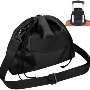 Small Travel Neck Pillow Bag for memory foam travel pillow,Luggage Travel Pillow Drawstring Bag Carrying Case with Trolley Sleeve&Adjustable Strap,Easily Attaches to Luggage,Backpacks