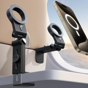 JOYROOM for Magsafe Airplane Phone Holder Travel Essentials,【Unlimited Scenery】 Hands-Free Plane Phone Holder, Airplane Travel Accessories for iPhone 16 Pro Max & Magsafe Case