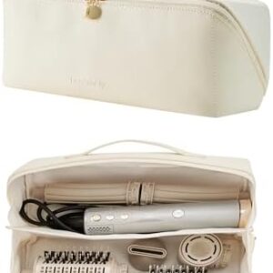 AirEdge A3 Air Wrap Hair Styler Bag Luxurious Leather Build Travel-Ready Design Fits all Accessories of multi-styler brushes, nozzles, curls Universal Fit (Only Bag)