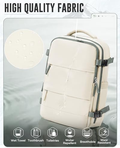 Large Vacuum Backpack Travel with Pump, Waterproof Compression Backpack, Airback Personal Item Carry on Backpacks, Vacpack Compression Bags for Seal, Business Travel Backpacks for Women Men - Image 7