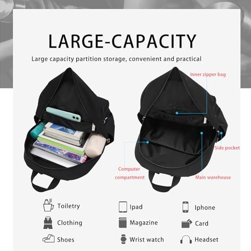 HEAD Waterproof Travel Backpack for Women & Men, Lightweight Laptop Backpack Computer Bags fits 15.6 inch Notebook, Casual Daypack College Backpacks for Weekender Overnight/Sports Gym/Work/Fitness - Image 6