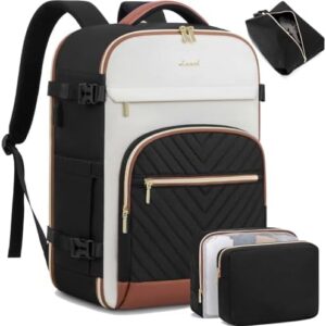 LOVEVOOK Travel Backpack for Women,40L Carry On Backpack for Airplanes,17.3 Inch Laptop Personal Item Travel Bag