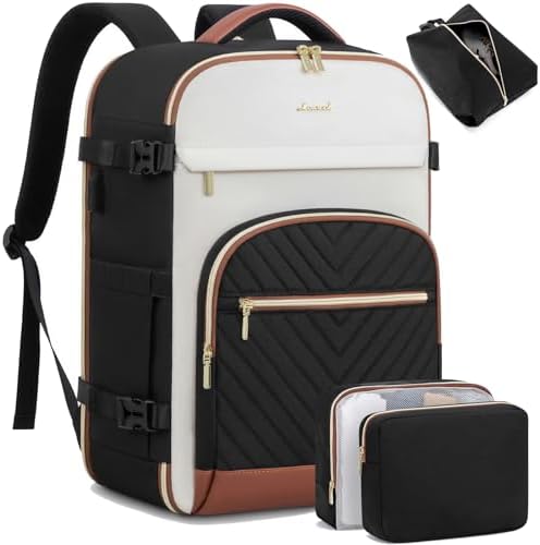 LOVEVOOK Travel Backpack for Women,40L Carry On Backpack for Airplanes,17.3 Inch Laptop Personal Item Travel Bag