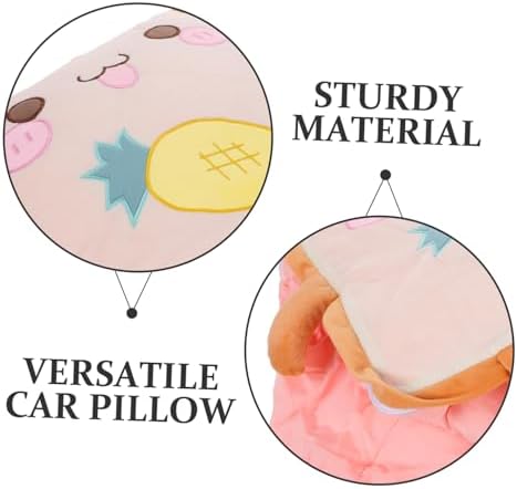 Zerodeko Plush Toast Nap Pillow and Blanket Cute Dual Sided Travel Cushion for Car Office and Home Use and Portable Soft Plush for Comfort - Image 8