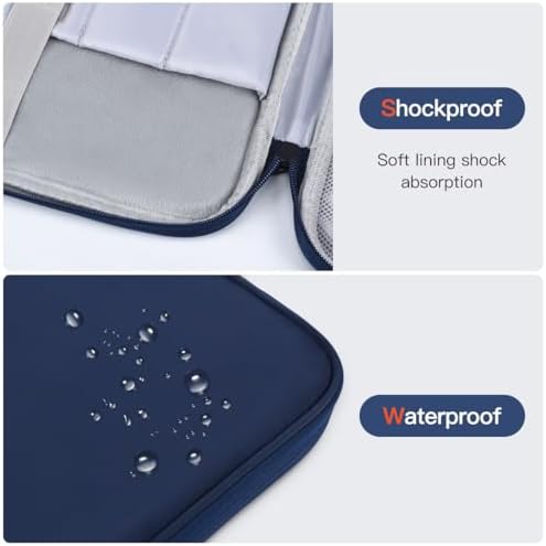 Laptop Carrying Sleeve Compatible with Apple MacBook Air 15 inch M4 M3 M2 chip A3241 A3114 A2941 2025-2023,15" Microsoft Surface Laptop 6/5/4/3 Protective Case, Computer Waterproof Traveling Bag- Blue - Image 6