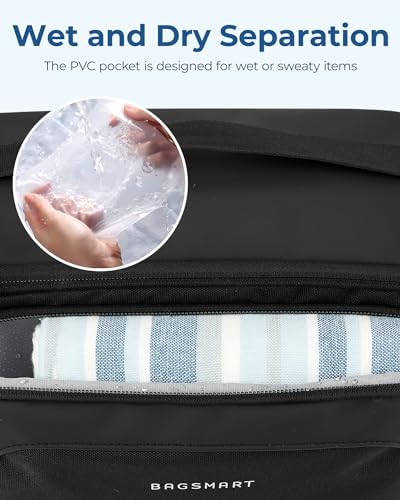 BAGSMART Toiletry Bag for Men, Wide Opening Travel Bag for Toiletries, Dopp Kit Water Resistant Shaving Hygiene Bag for Bathroom Shower, Toiletries Accessories,Travel Essentials-Gray - Image 4