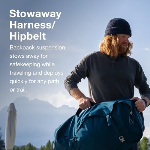 Osprey Farpoint 40L Men's Travel Backpack, Muted Space Blue - Image 4