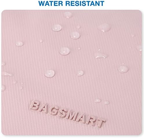 BAGSMART Toiletry Bag for Men, Travel Toiletry Organizer Dopp Kit Water-resistant Shaving Bag for Toiletries Accessories, Door Room Essentials,Pink-medium - Image 6