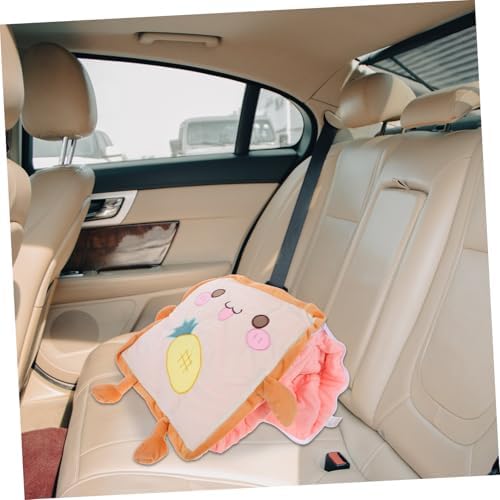 Bread Plush Pillow Blanket Dual Sided Design for Comfort Cute Food Plushies for Cars Offices and Home Use Thickened Versatile Cushion Blanket - Image 5