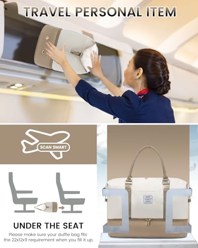 LOVEVOOK Travel Bag Weekender Bags for Women, Carry on Overnight Bag with Shoe Compartment,Duffle Bag with Laptop Pocket,Hospital Bag for Labor Delivery,Gym Tote Bag with Toiletry Bag - Image 4