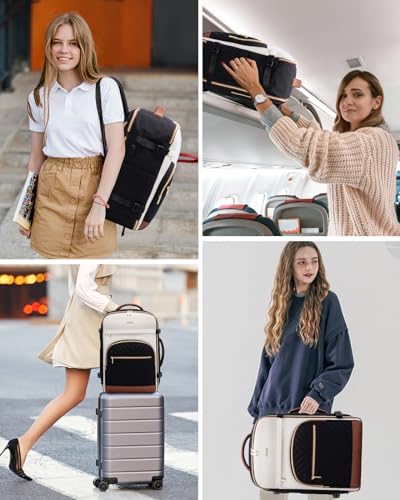 LOVEVOOK Travel Backpack for Women,40L Carry On Backpack for Airplanes,17.3 Inch Laptop Personal Item Travel Bag - Image 6