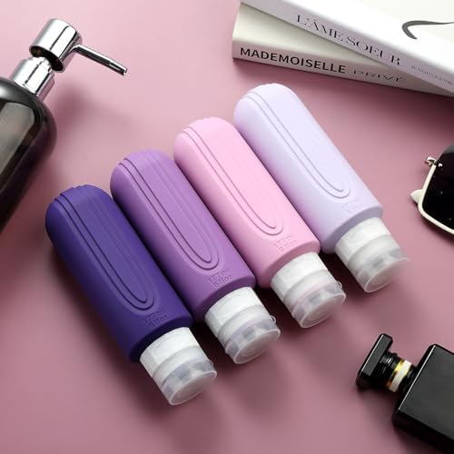 Travel Bottles for Toiletries, Large 6oz Oversize Containers, BPA Free Leak Proof Tubs Refillable Liquid Travel Accessories with Toiletry Bag for Cometic Shampoo and Lotion Soap (4 Pack) - Image 8