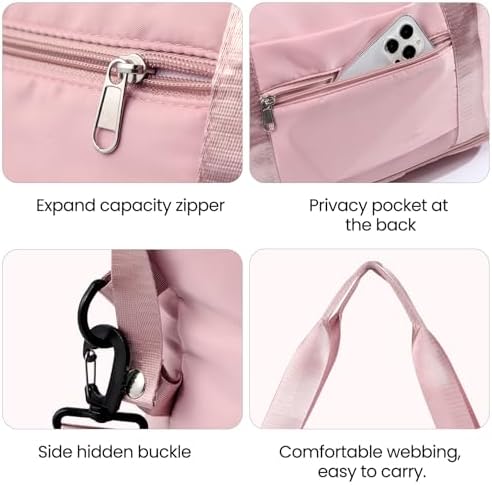 Travel Duffle Bag - Overnight Shoulder Bag for Women, Waterproof Weekender Bag Carry On Tote Bags Tote Gym Bag for Women - Image 4