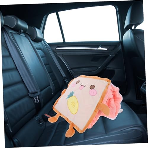 Zerodeko Plush Toast Nap Pillow and Blanket Cute Dual Sided Travel Cushion for Car Office and Home Use and Portable Soft Plush for Comfort - Image 6