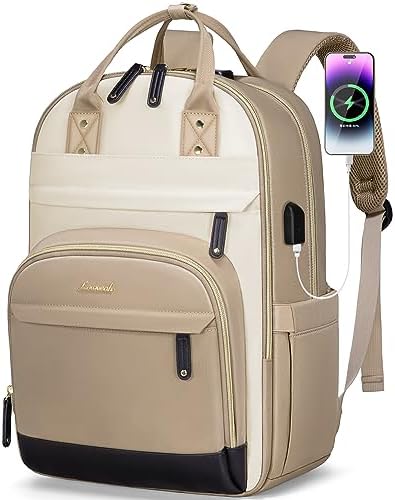 LOVEVOOK Laptop Backpack Women,Large Capacity 15.6 inch Laptop Bag Travel Backpack for Women,Computer Work College Teacher Backpacks with USB Port,Waterproof Personal Item Backpack Casual Daypack - Image 7