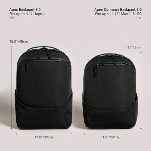 Troubadour Apex Backpack 3.0 - Premium Waterproof Laptop Backpack Fits Up to 17" - Ergonomic Design for Work and Travel - Stylish Backpack with 5-Year Guarantee - Black - Image 5