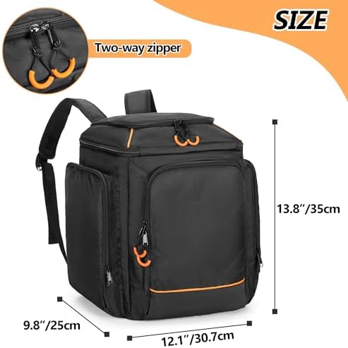CURMIO Travel Carrying Case Backpack Compatible with Bose S1 Pro/ S1 Pro+ Portable Bluetooth Speaker, Bluetooth Speaker Bag with Shoulder Straps and Accessory Pockets for Microphone, Charger, Cable - Image 5