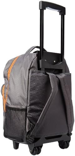 Rockland Double Handle Rolling Backpack, Charcoal, 17-Inch - Image 3