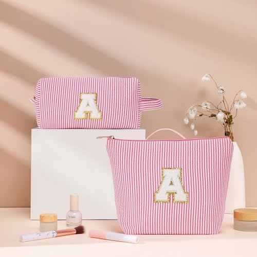 Travel Essentials - Portable Travel Toiletry Bag for Women, Initial Makeup Kit Organizer Make up Cosmetic Bag Set Purple Stuff Birthday Gifts for Women Daughter Mom (Purple Letter J) - Image 6