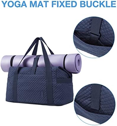 BAGSMART Large Gym Bag with Yoga Mat Buckle, Weekender Overnight Bag for Women, Travel Duffle Bag for Travel Essentials, Carry On Tote Bag Hospital Bag for Labor and Delivery - Image 4
