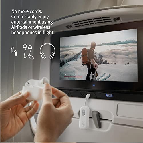 Twelve South AirFly SE | Bluetooth Wireless Audio Transmitter Adapter for AirPods/Headphones, 20+ Hr Battery, Works with 3.5mm aux Jacks on Airplanes, TVs, Gym Equipment, and Travel - Image 4