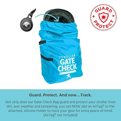 J.L. Childress Gate Check Travel Bag for Single & Double Stroller, Neon Blue - Image 3