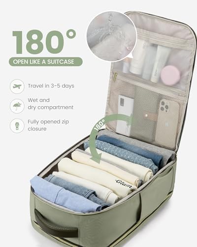 LOVEVOOK 40L Travel Backpack for Women & Men - 17.3 Inch Carry On Backpack & Personal Item Backpack for Airlines, Spacious and Durable Design, with 3 Packing Cubes - Image 6