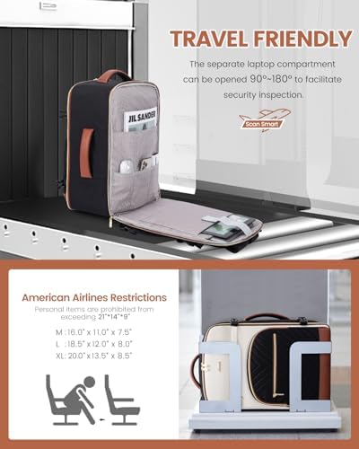 LOVEVOOK Travel Backpack for Women,40L Carry On Backpack for Airplanes,17.3 Inch Laptop Personal Item Travel Bag - Image 2