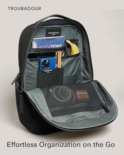 Troubadour Apex Backpack 3.0 - Premium Waterproof Laptop Backpack Fits Up to 17" - Ergonomic Design for Work and Travel - Stylish Backpack with 5-Year Guarantee - Black - Image 3