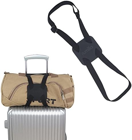 Luggage Straps Bag Bungee, Luggage Straps Suitcase Adjustable Belt,Add a Bag Easy to Travel Suitcase Elastic Strap Belt – (Black)