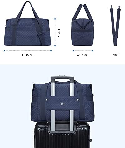 BAGSMART Large Gym Bag with Yoga Mat Buckle, Weekender Overnight Bag for Women, Travel Duffle Bag for Travel Essentials, Carry On Tote Bag Hospital Bag for Labor and Delivery - Image 6