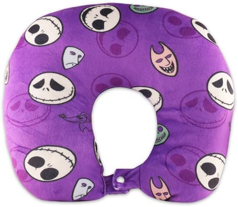 Disney Haunted Mansion Travel Blanket and Pillow Set - Bundle with Haunted Mansion Blanket, Jack Skellington Neck Pillow, Stickers, More | Disney Room Decor for Kids, Teens - Image 3