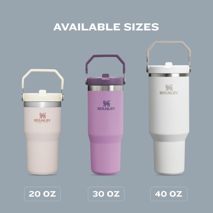 Stanley IceFlow Stainless Steel Tumbler - Vacuum Insulated Water Bottle for Home, Office or Car Reusable Cup with Straw Leak Resistant Flip Cold for 12 Hours or Iced for 2 Days, Black 2.0, 30oz - Image 7