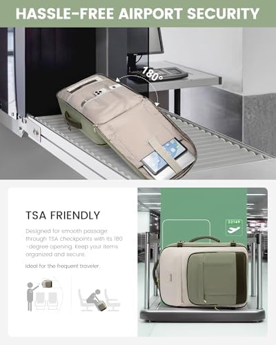 LOVEVOOK 40L Travel Backpack for Women & Men - 17.3 Inch Carry On Backpack & Personal Item Backpack for Airlines, Spacious and Durable Design, with 3 Packing Cubes - Image 4