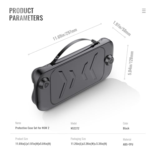 JDDWIN Full Protective Case Compatible with Nintendo Switch 2 2025, Soft TPU Grip Protective Cover Switch 2 Skin Accessories for Joy-Con, Travel Carring Case,Detachable Front Shell Cover and Kickstand - Image 7