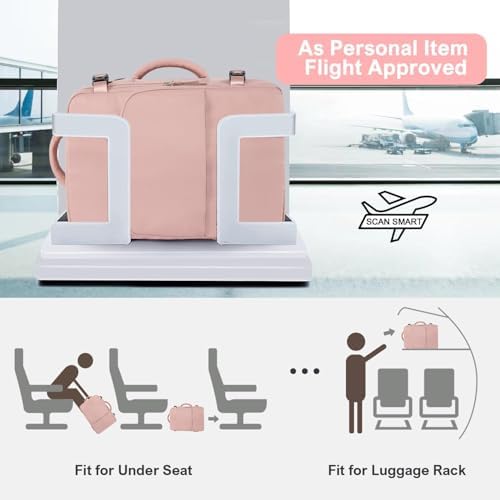 Travel Backpack for Women, Flight Approved Carry On Backpack with USB Charging Hole, Lightweight Travel Bag, Waterproof Causal Bookbag for College, Travel, Work - Image 4