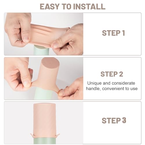 Bottle Covers for Travel, Elastic Sleeves for Leak Proofing, Travel Size Container Silicone toiletry sleeves, Leak Locks Travel Accessories for Shampoo Conditioner Wash Body Bottles (8pack) - Image 6