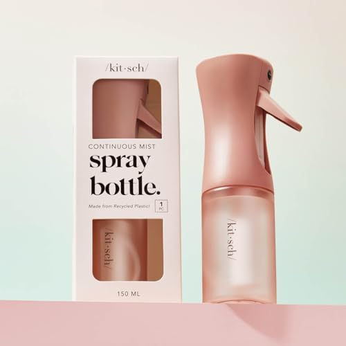 Kitsch Continuous Spray Bottle for Hair | Fine Mist Water Mister for Hair Styling – Spray Bottles for Cleaning, Plants & More – Terracotta, 5 oz - Image 8