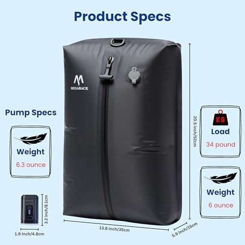 Vacuum Bags for Travel, IP67 Reusable Vacuum Seal Bags for Clothing with Electric Pump, Vacuum Seal Packing cube for Suitcases, Backpack & Travel (1PC+Pump) - Image 5