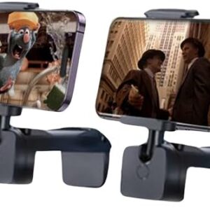 2 Pack Airplane Phone Holder Travel Essentials Accessories Cruise car Mount Cell Stand air Plane Table Aircraft front Desk Flight Vacation foldable mini Size Universal Hands Free for iPhone / Samsung