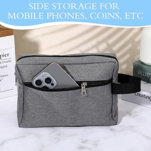 8 PCS Travel Toiletry Bag for Women and Men, Travel Pouch, Large Shaving Bag, Portable Grooming Bags, Foldable Storage Bags with Handle for Cosmetics Toiletries Tools, 4 Colors - Image 6