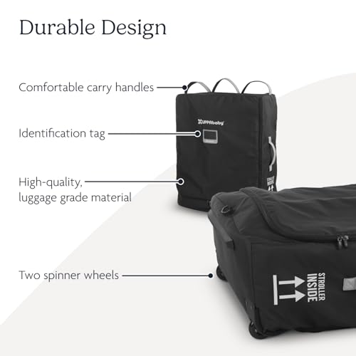 UPPAbaby Travel Bag for Minu Duo Stroller - Easy-Carry Handles, Wheels + Durable Design with TravelSafe Protection - Image 3