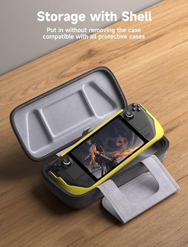 JSAUX Carrying Case Compatible with Steam Deck/ROG Ally/Switch 2, Protective Hard Shell Carry Case Built-in Charger & Docking Station Storage, Portable Travel Bag for Steam Deck OLED/ROG Ally X - Image 8