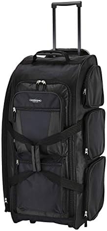 Travelers Club Xpedition 30 Inch Multi-Pocket Upright Rolling Duffel Bag