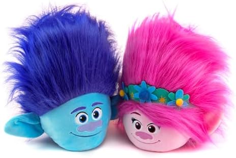 Trolls Armrest Buddy Stuffed Plush Travelling Toy with Blanket 13” - Kids Ultimate Travel Pillow Companion Set (Queen Poppy) - Image 8