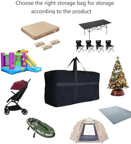 Extra Large Storage Duffle Bag for Travel, Black Oversized Giant Big Traveling Duffle Bag - Image 7