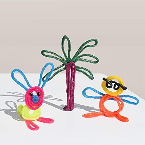 Wikki Stix for Doodlers - Kid's Travel Essential: Portable Creativity On-The-Go! Pack of 24 Wikki Stix in Neon and Primary Colors. Made in USA ! 3 & Up. - Image 3