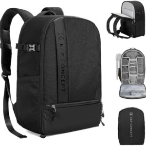 K&F Concept Camera Backpacks for Photographers Travel Bag for Tripod Camera Lence Accessory with laptop compartment and Rain Cover Waterproof Multi-Functional Camera Bags for Dslr Cameras